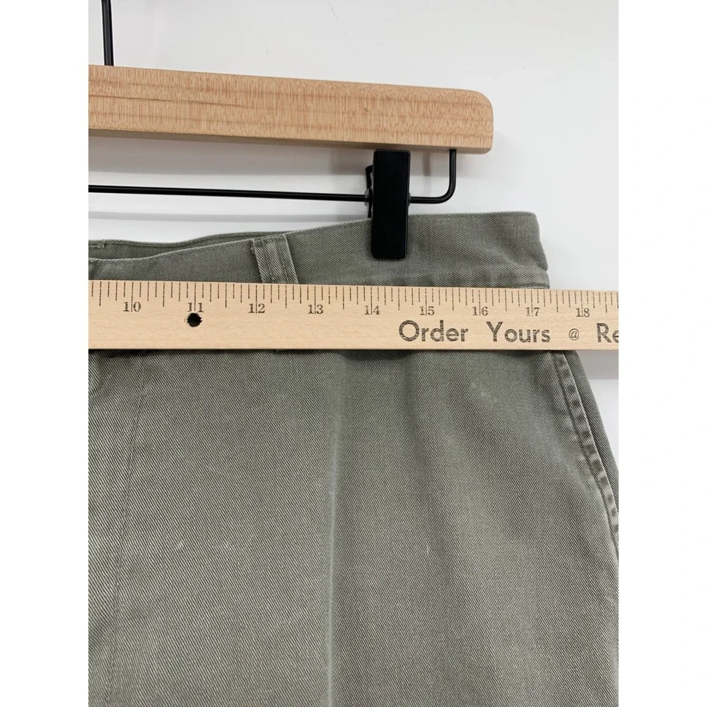 Vintage Polo Ralph Lauren Pants Mens 35x30 Green Cotton Chino Straight Leg